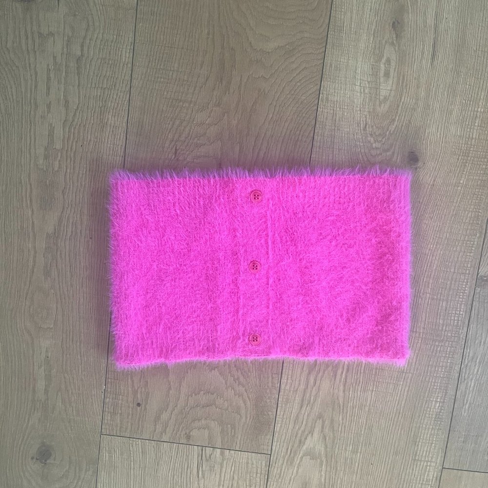 Pink Jacquemus Wool Tube Top Size S